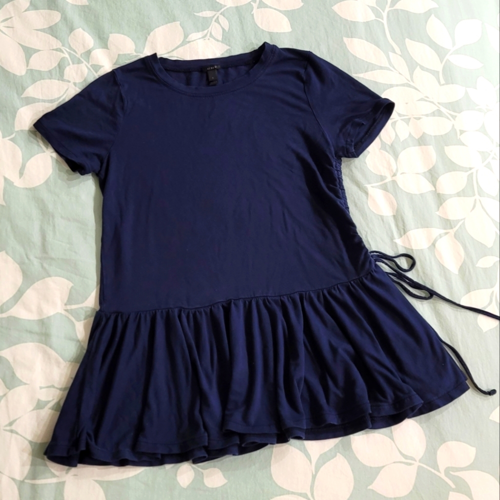 J. Crew Side Cinched Flutter Tunic Top - image 1